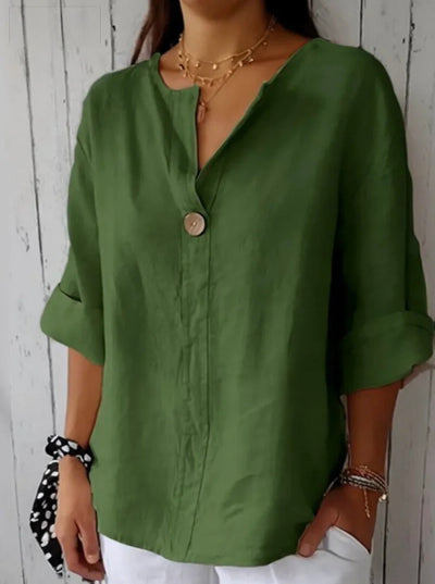 Nona - Casual V-Neck Blouse