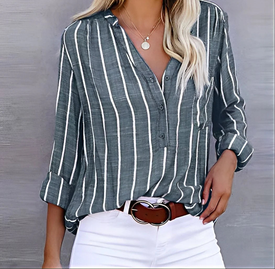 Aria™ - Relaxed Striped Blouse