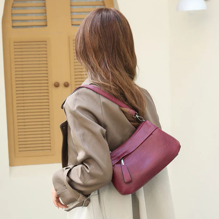 Sanya - Classic Leather Crossbody Bag